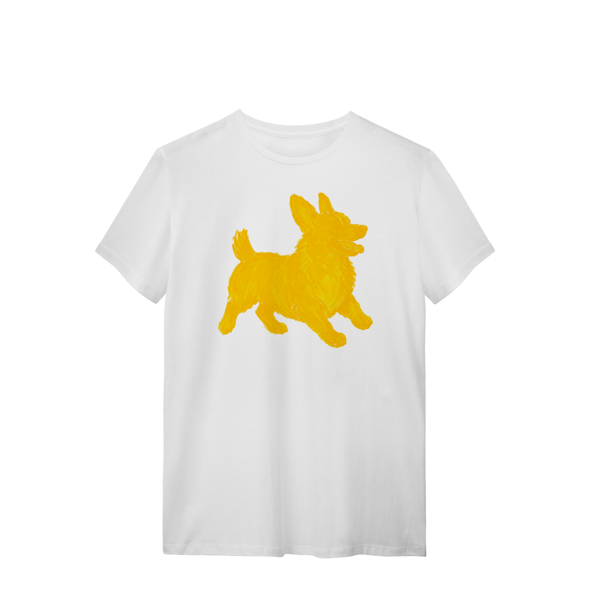 Nome do produto: Camiseta Unissex Alcateia Urbana | Corgi Amarelo