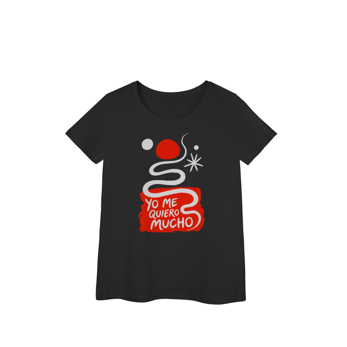 Camiseta Feminina Gola U - Série Yo Me Quiero Mucho: 10 - 100% Algodão