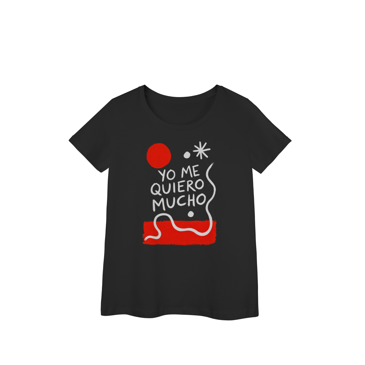 Camiseta Feminina Gola U - Série Yo Me Quiero Mucho: 14 - 100% Algodão