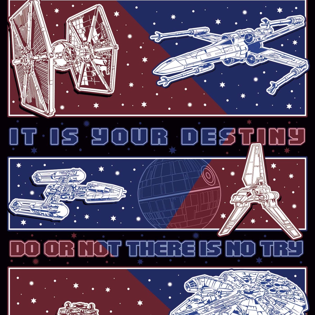 Camiseta Star Wars (Naves)