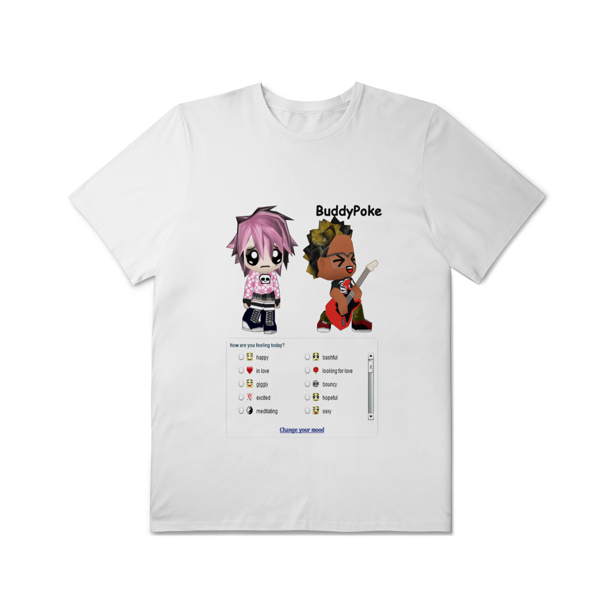 Camiseta Plus Size 'BuddyPoke' (Estampa apenas frente)