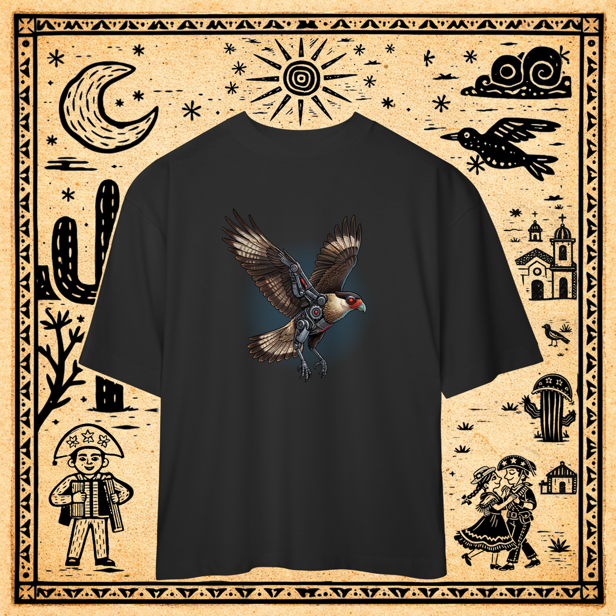 Oversized - Camiseta Drone Carcará MK-IV