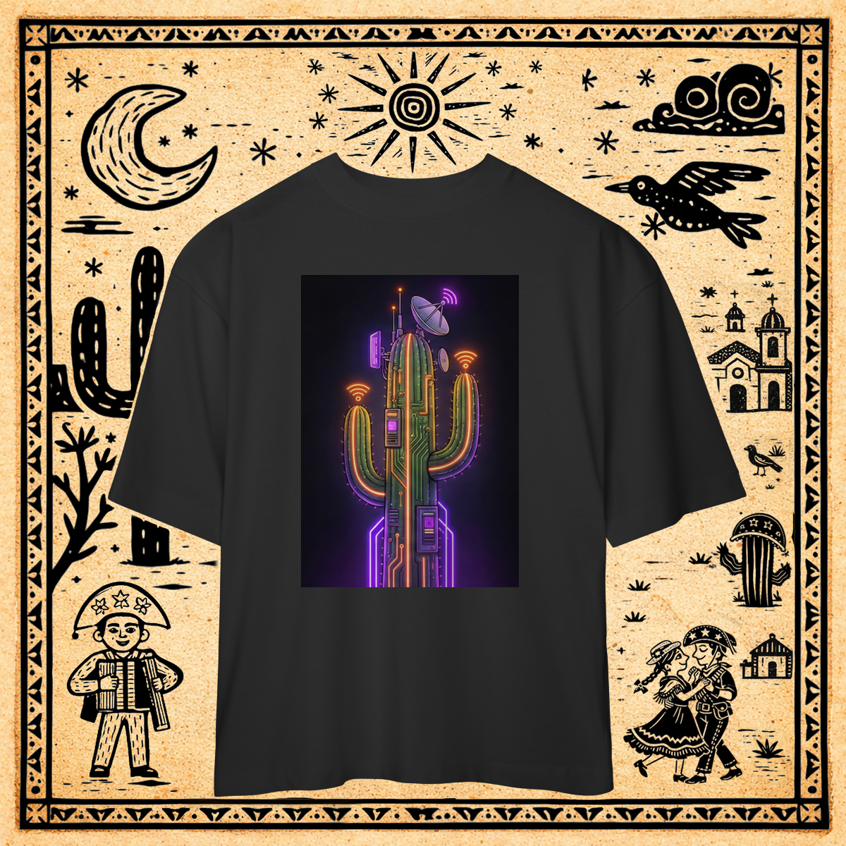 Oversized - Camiseta Torre de Transmissão Mandacaru