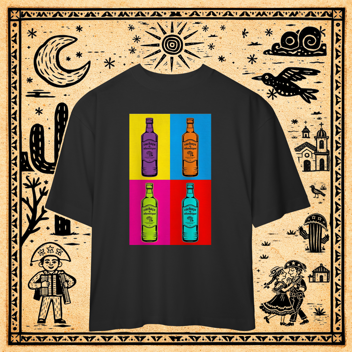 Oversized - Camiseta Garrafada Pop