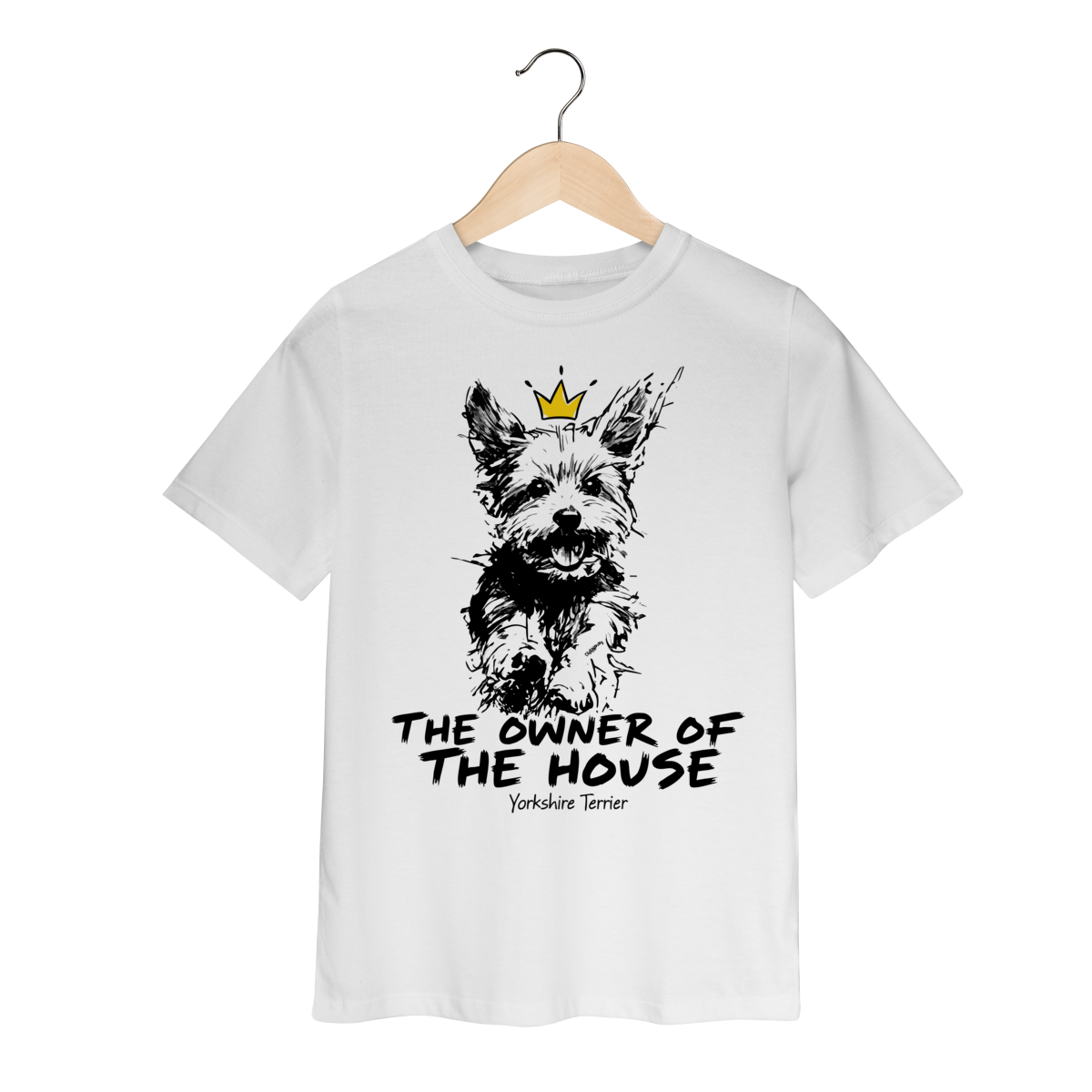 Camiseta Infantil Yorkshire Terrier - The Owner Of The House
