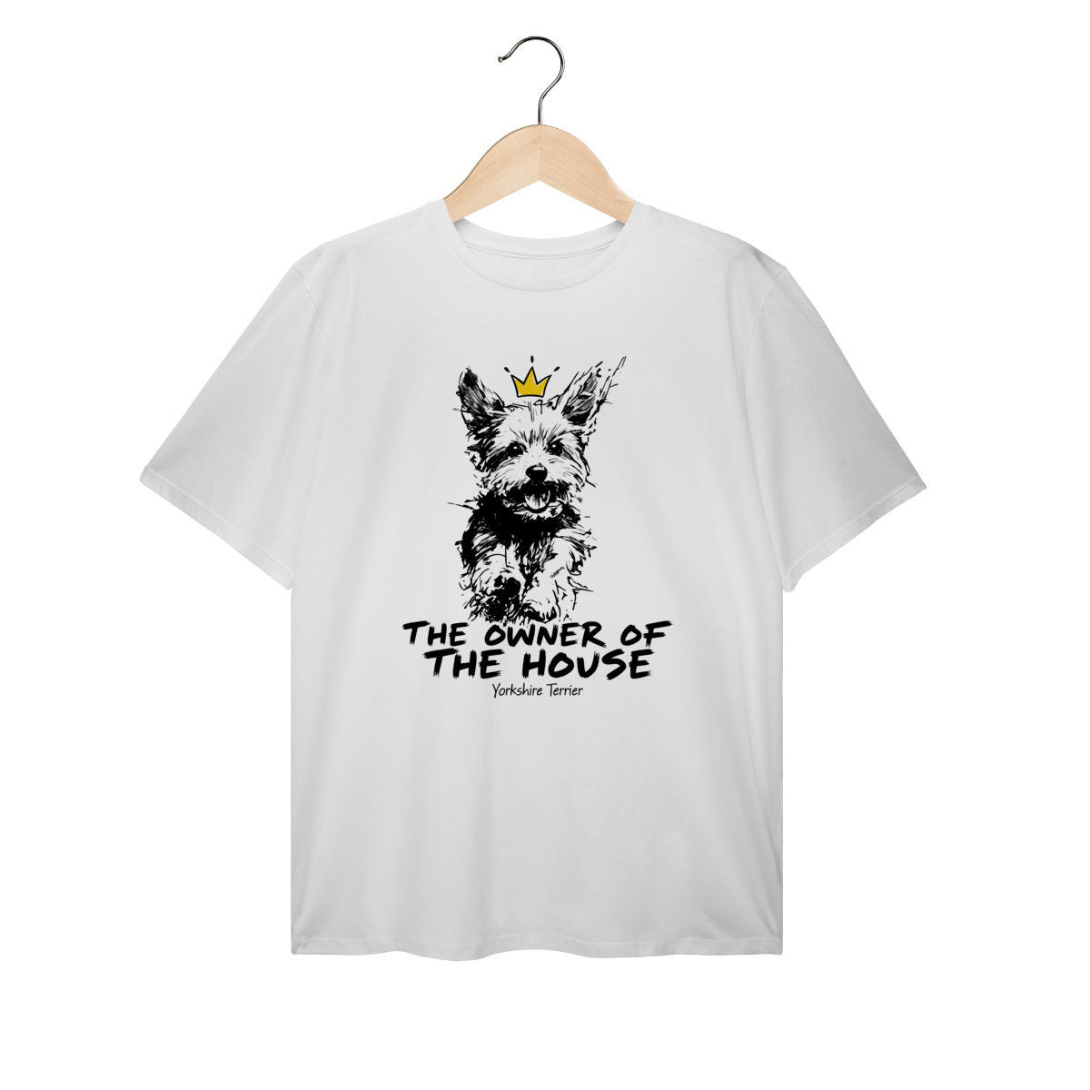 Camiseta Plus Size Yorkshire Terrier - The Owner Of The House