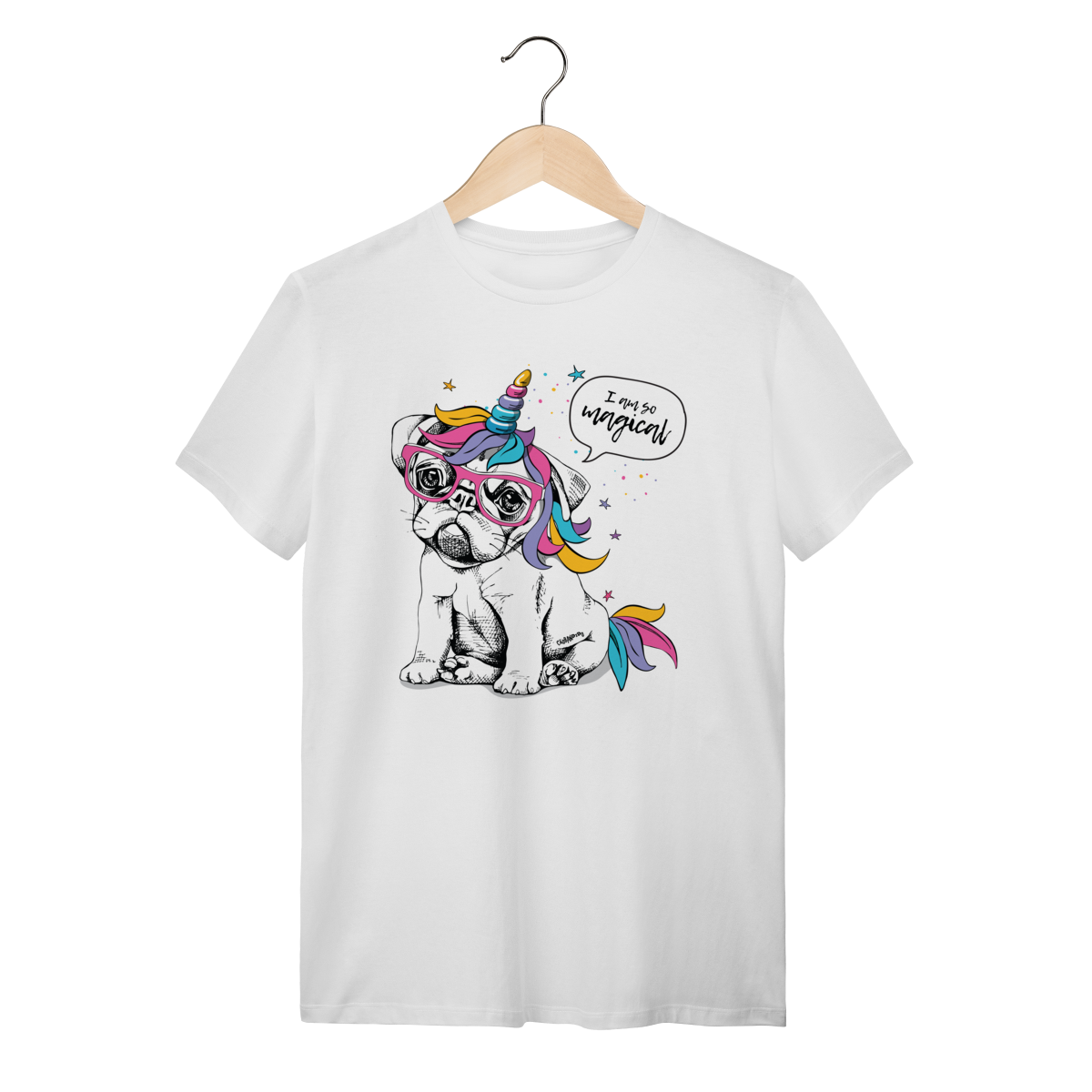 Camiseta Bulldog Francês Unicórnio - I am So Magical