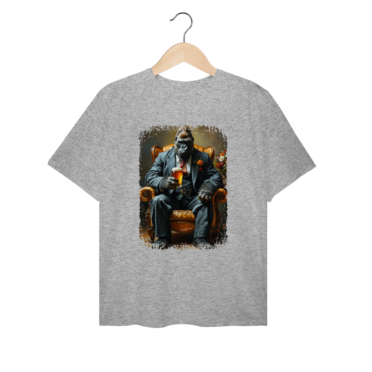 Camiseta Plus Size Macaco - Modelo 7
