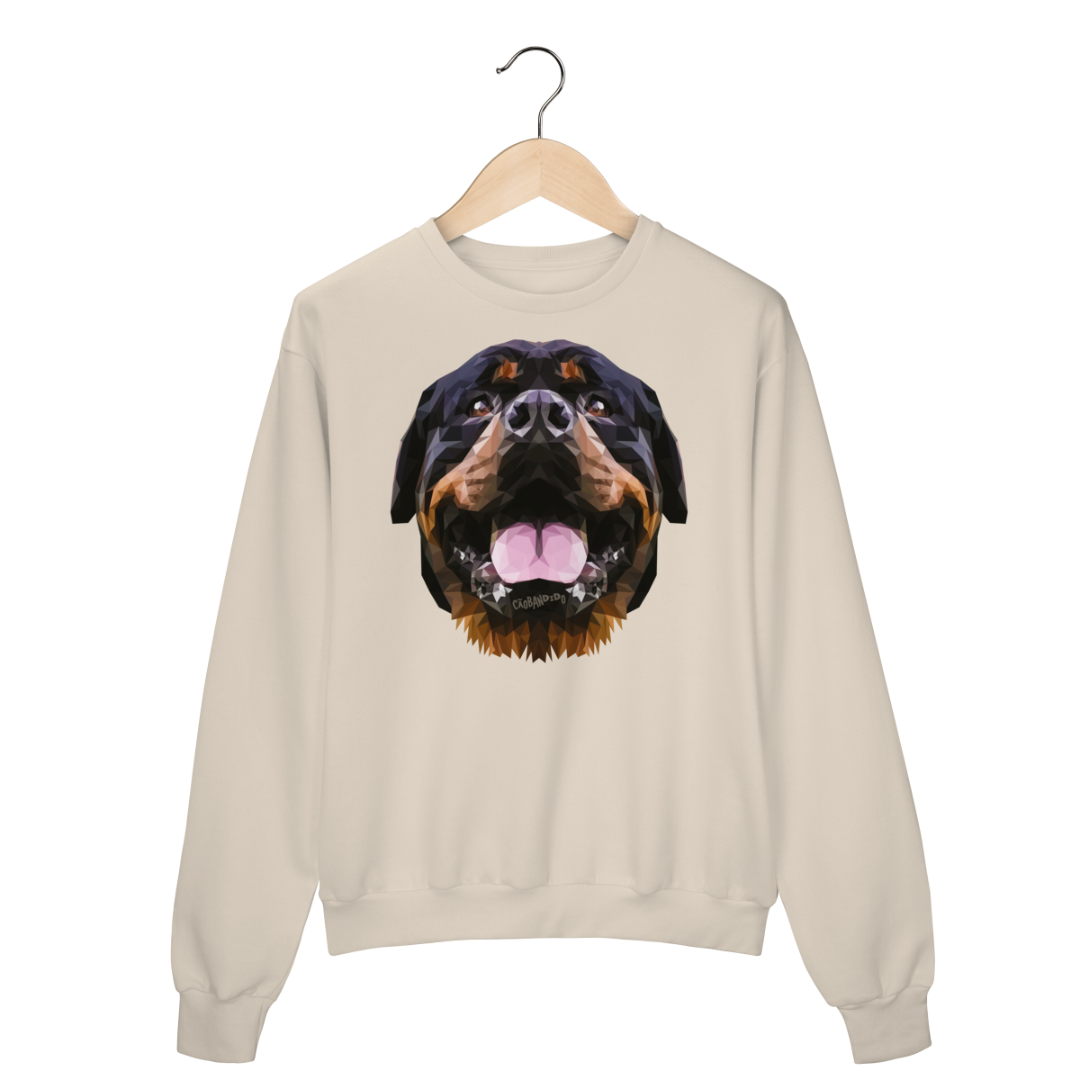 Moletom Blusão Rottweiler Low Poly