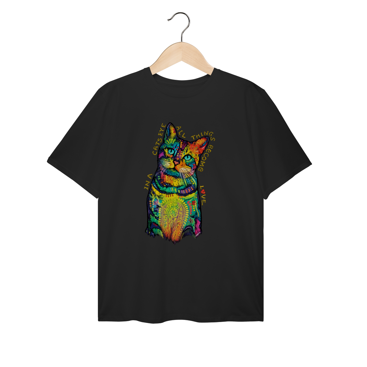 Camiseta Plus Size Gato - In a Cat’s Eye