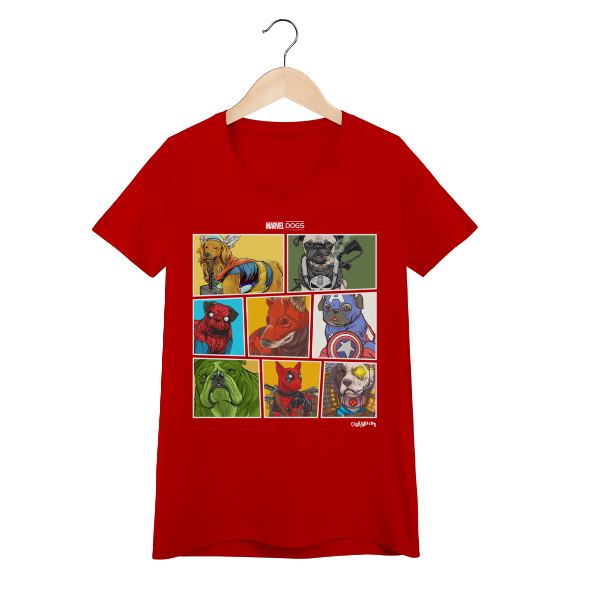 Baby Look Marvel Dogs Super Heróis