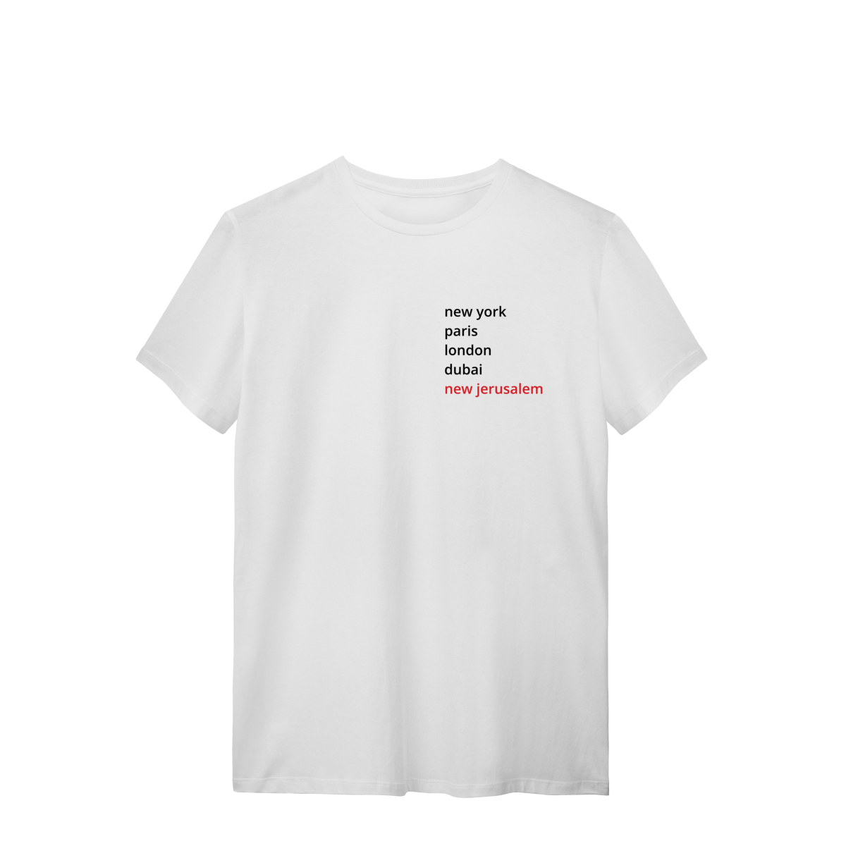 0021 - Camiseta Unissex New Jerusalem