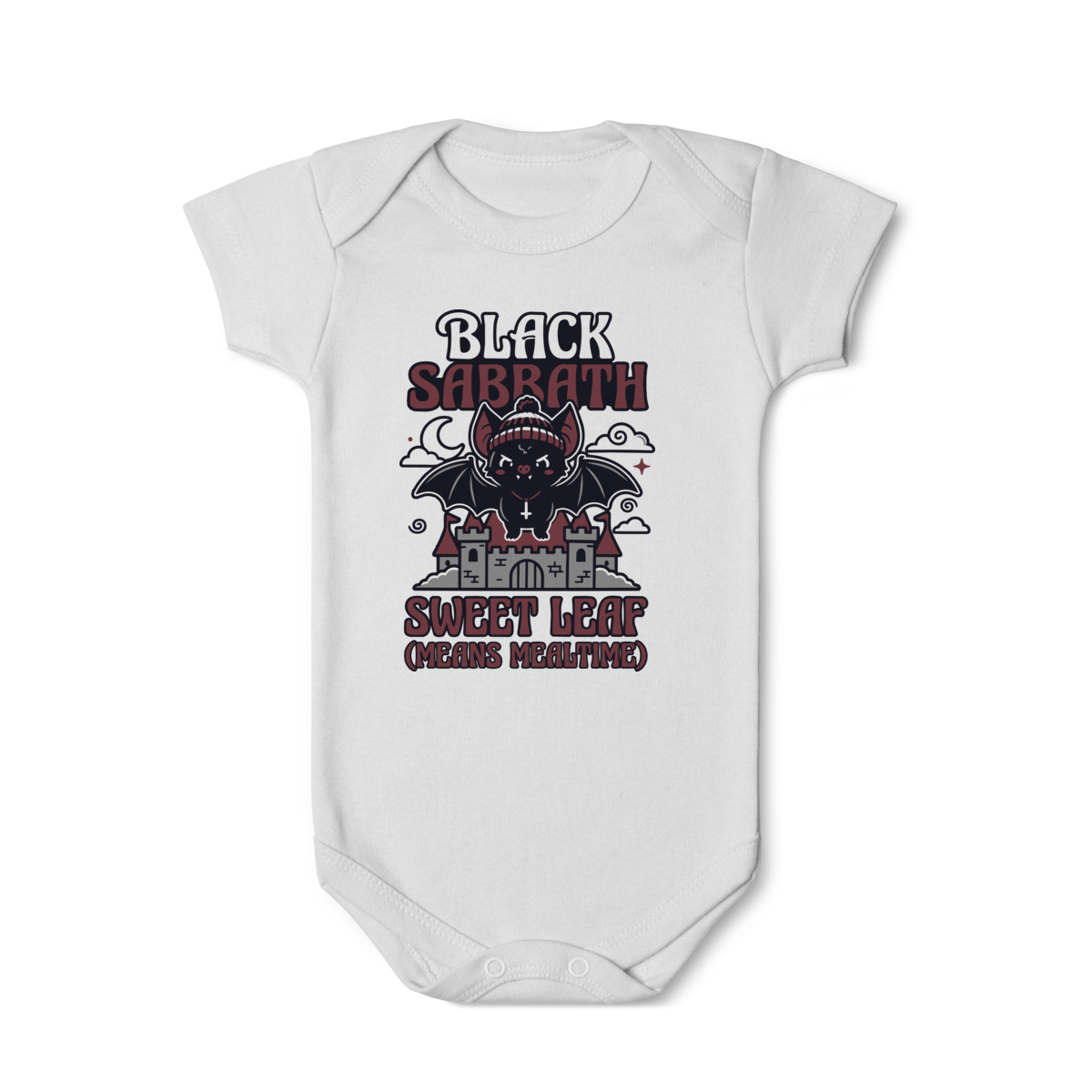 Body Bebê Rock “Little Rocker” – Estilo Black Sabbath