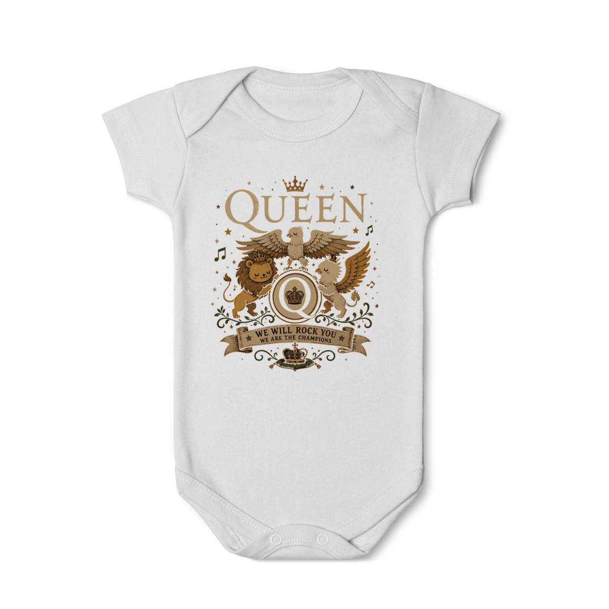 Body Bebê Rock “Little Rocker” – Estilo Queen