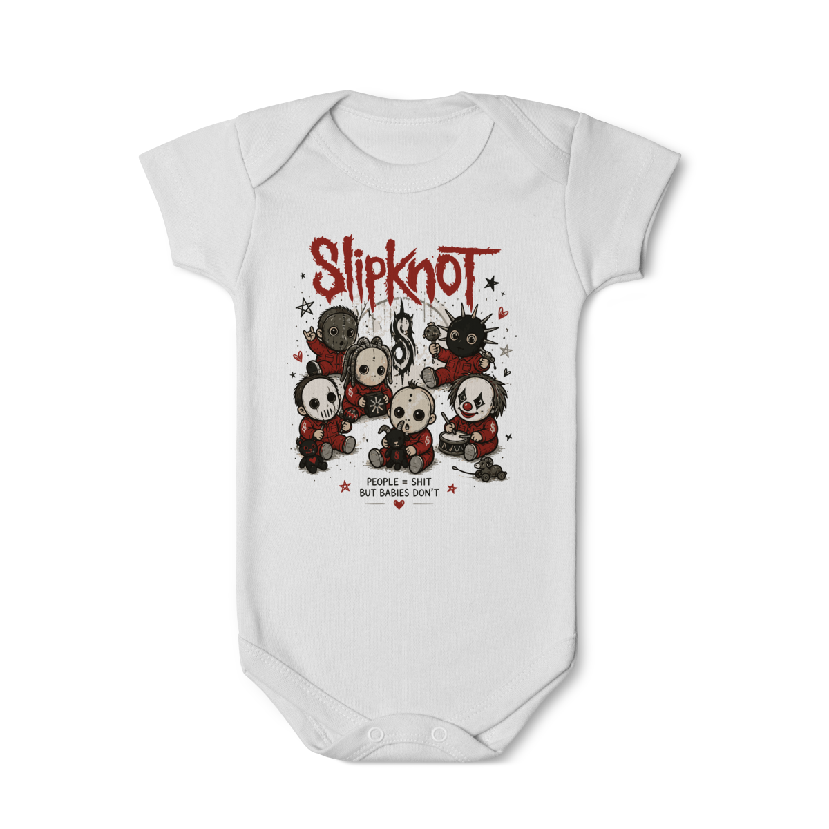 Body Bebê Rock “Little Rocker” – Estilo Slipknot