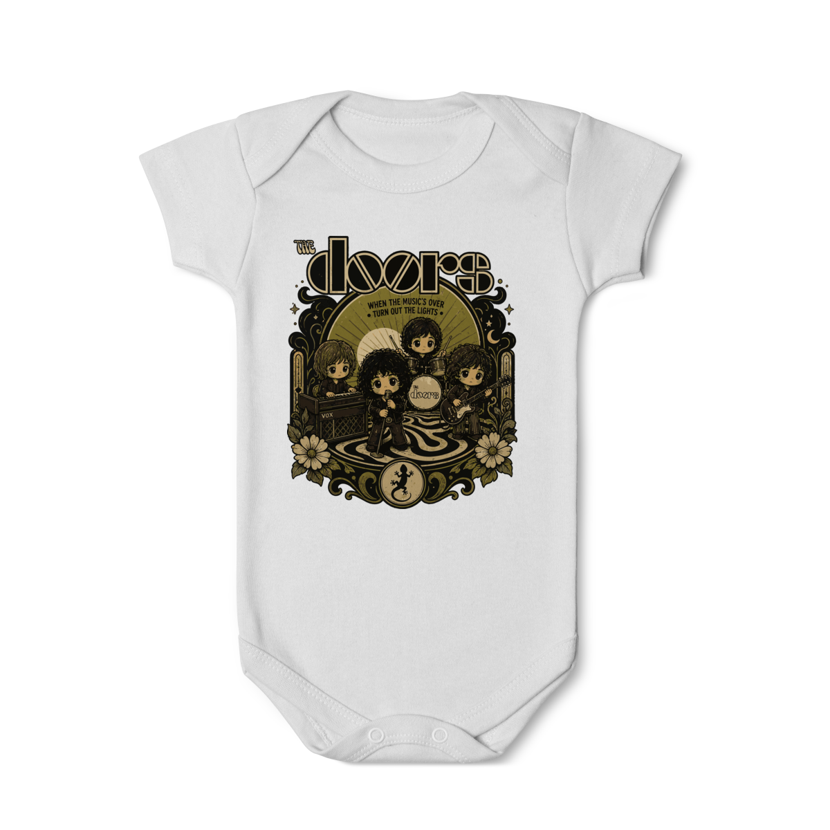 Body Bebê Rock “Little Rocker” – Estilo The Doors