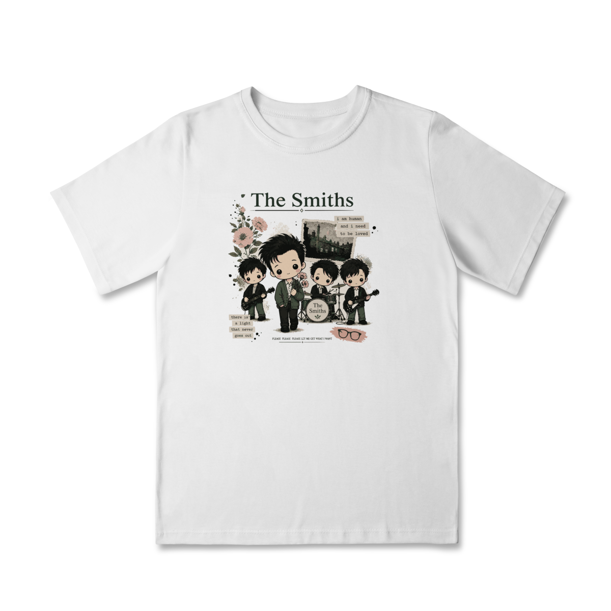 Camiseta Infantil Rock “Little Rocker” – Estilo The Smiths