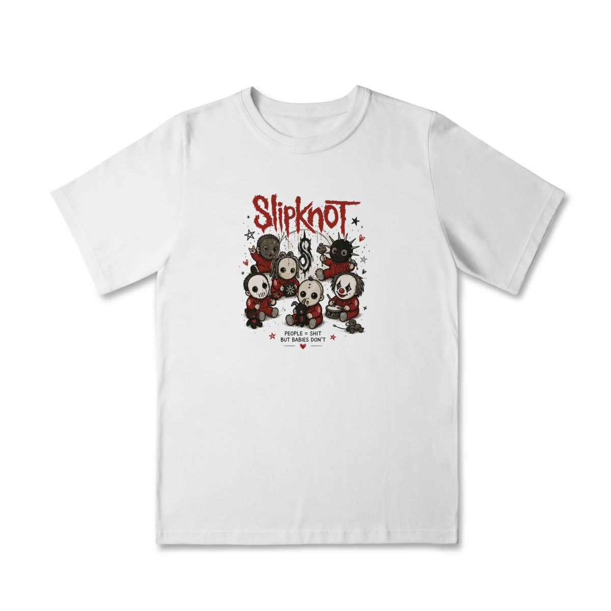 Camiseta Infantil Rock “Little Rocker” – Estilo Slipknot