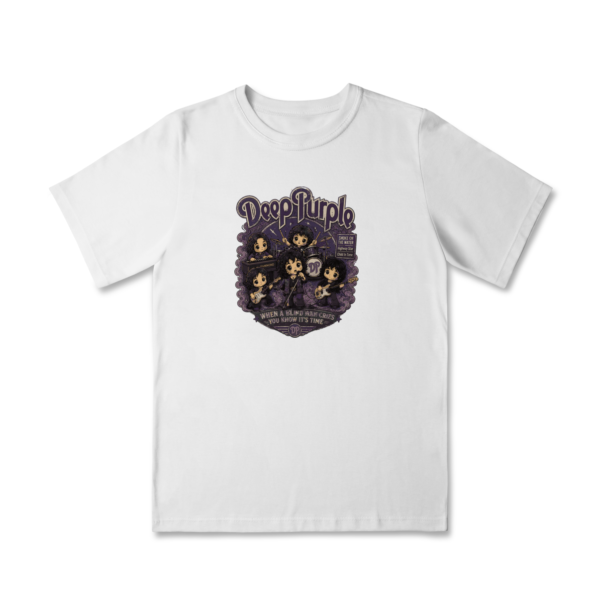 Camiseta Infantil Rock “Little Rocker” – Estilo Deep Purple