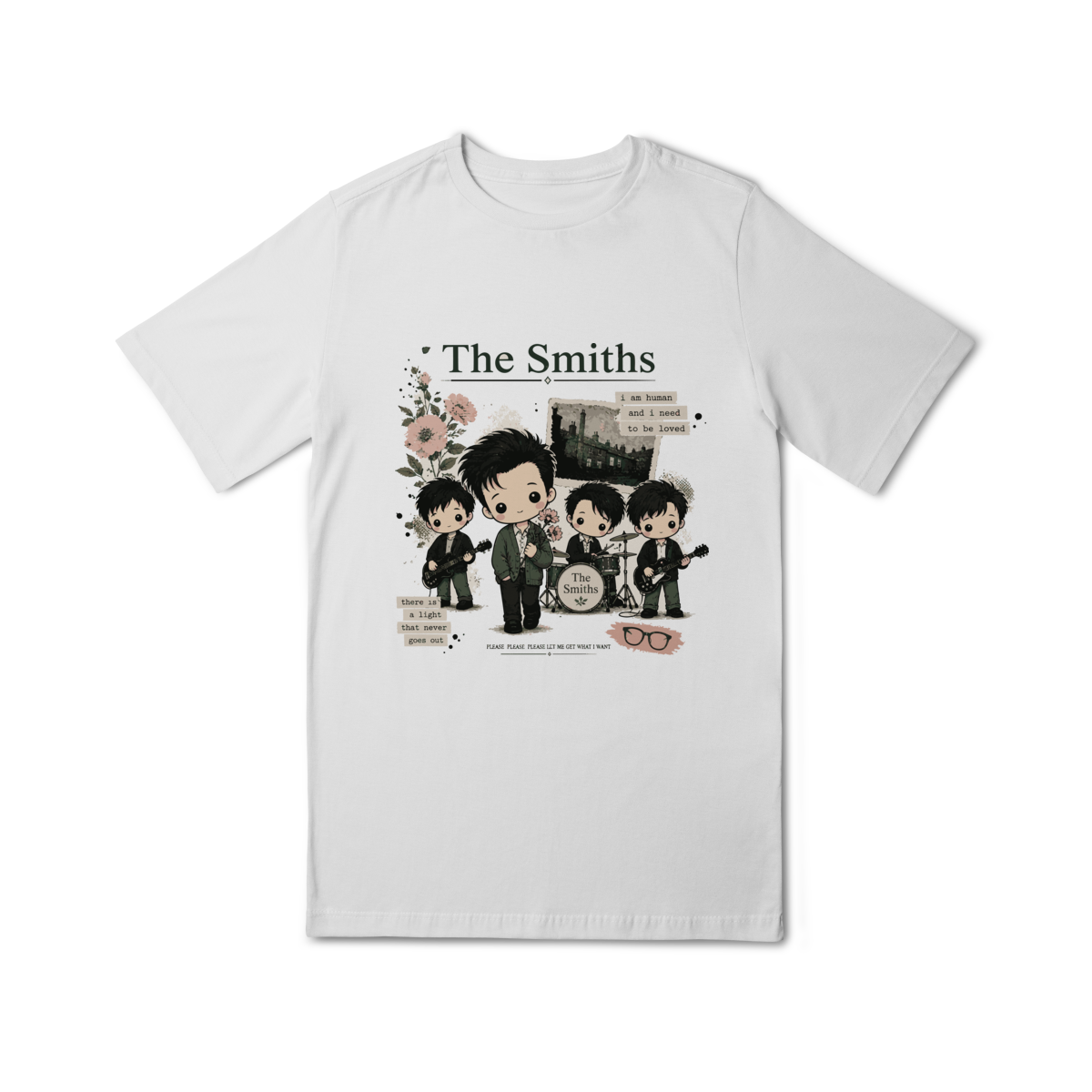 Camiseta Infantil Rock “Little Rocker” – Estilo The Smiths