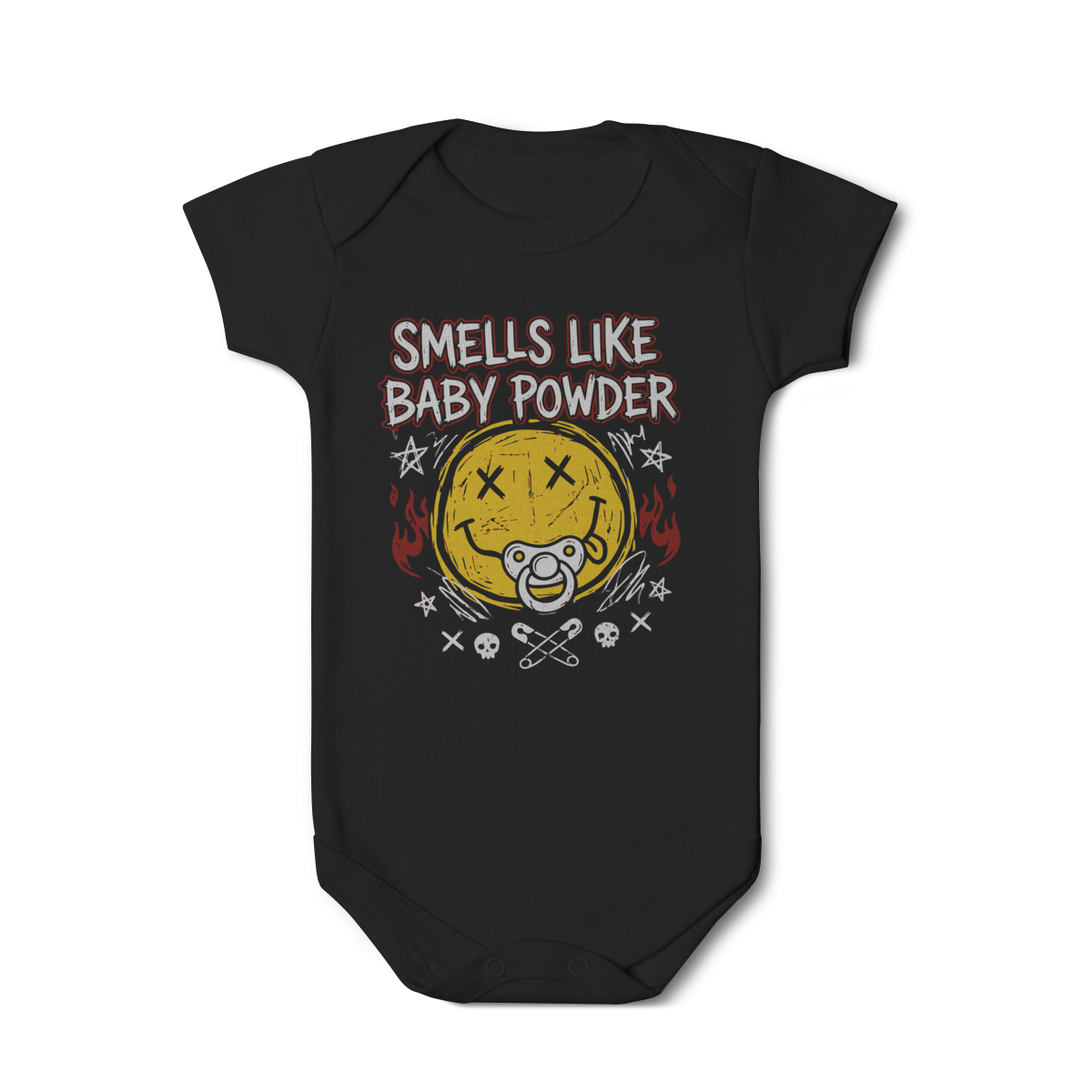 Body Bebê Rock “Little Rocker” – Estilo Metallica