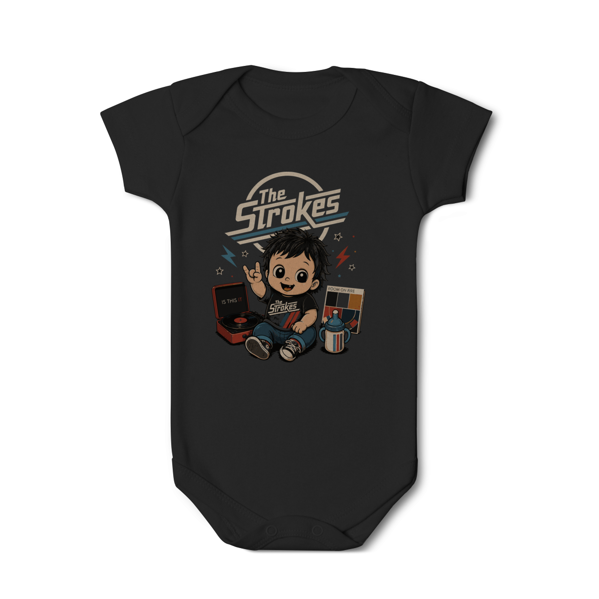 Body Bebê Rock “Little Rocker” – Estilo The Strokes