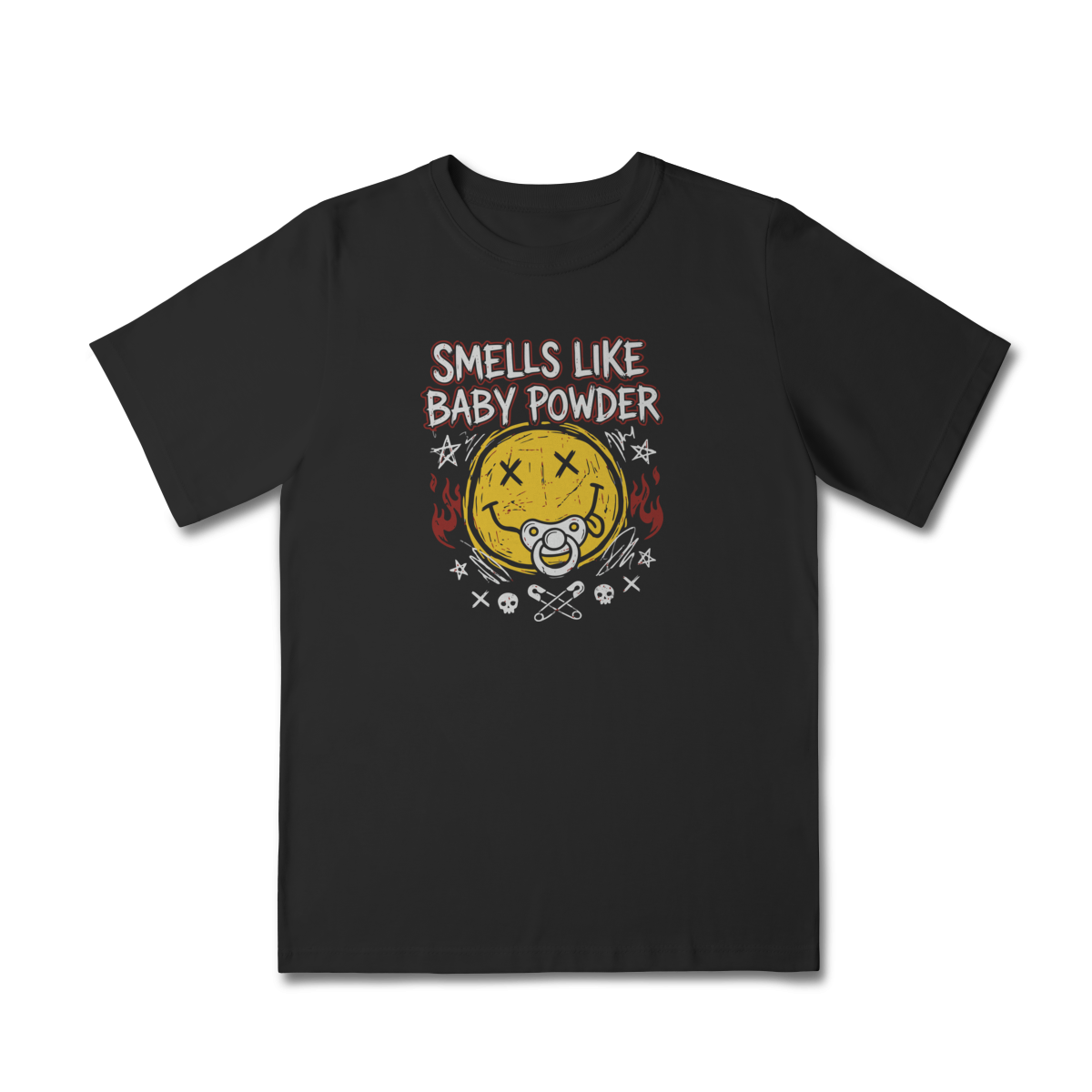 Camiseta Infantil Rock “Little Rocker” – Estilo Nirvana