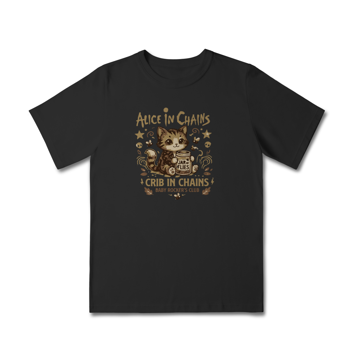 Camiseta Infantil Rock “Little Rocker” – Estilo Alice In Chains