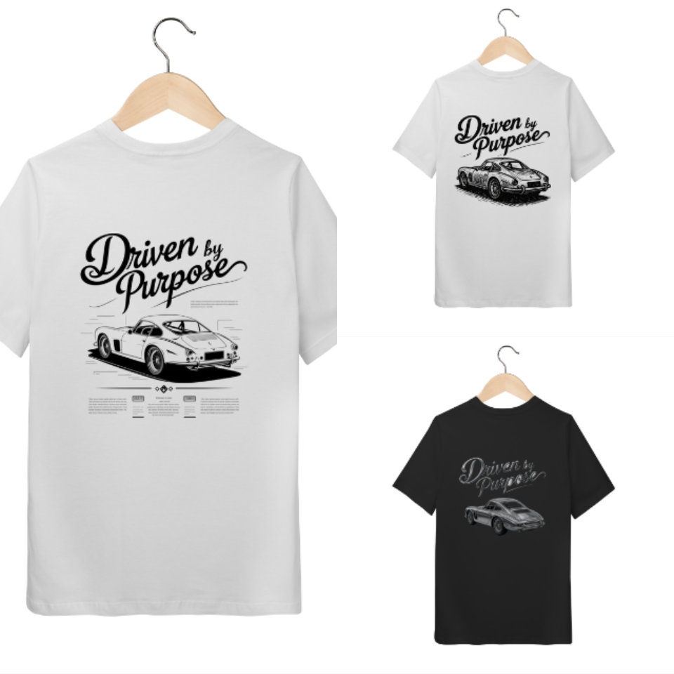 3 Camisetas T-Shirt Quality Infantil Driven by Purpose M1, M2 e M3 - 10 a 14 anos