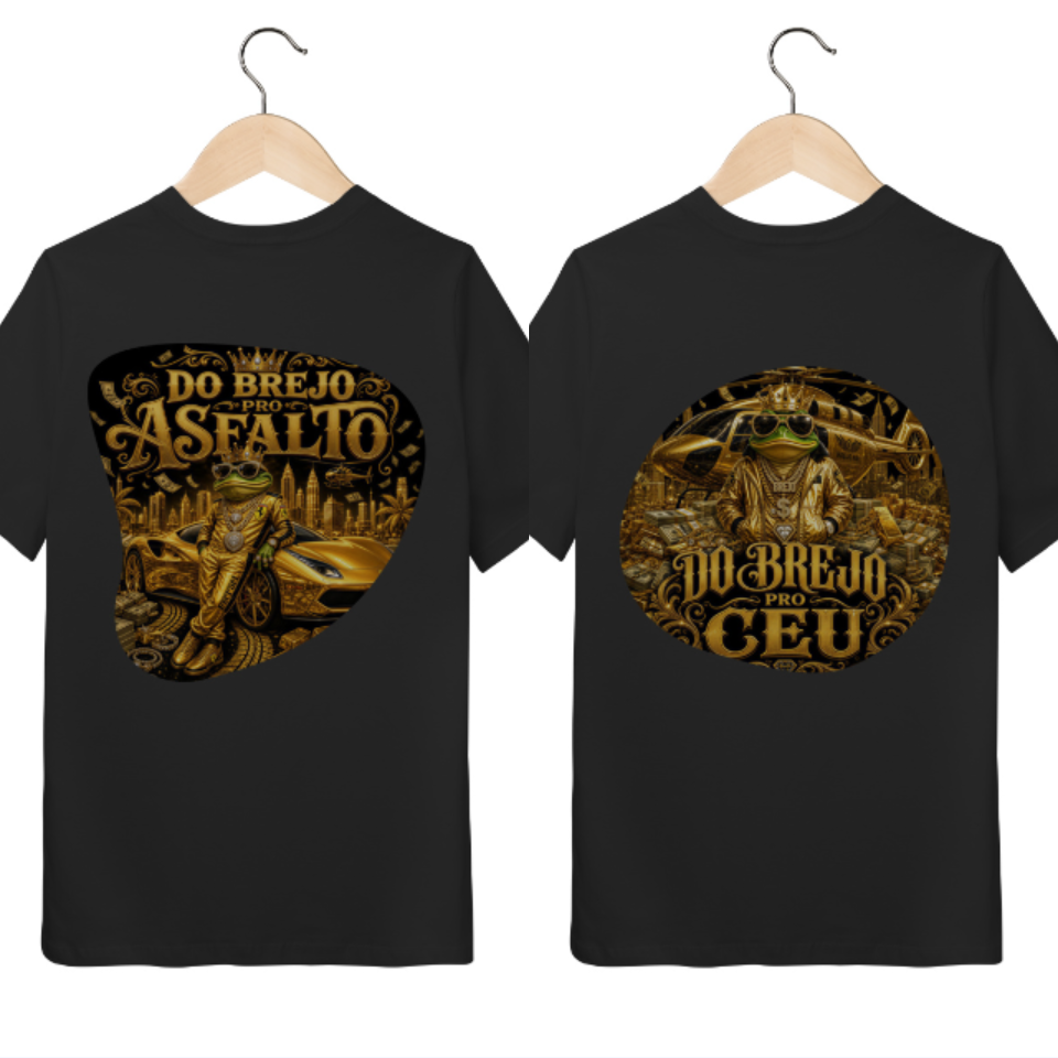 2 CamisetaS T-Shirt Quality Infantil DO BREJO M1 e M2 - 10 a 14 anos