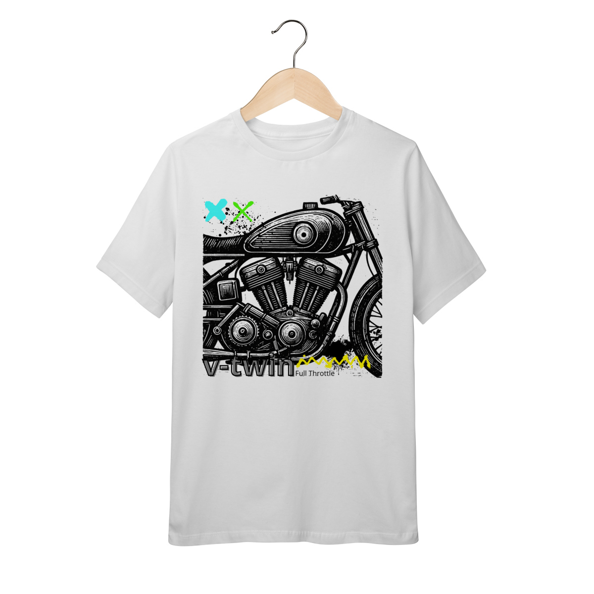 Camiseta T-Shirt Quality Infantil V-Twin M2 - 10 a 14 anos
