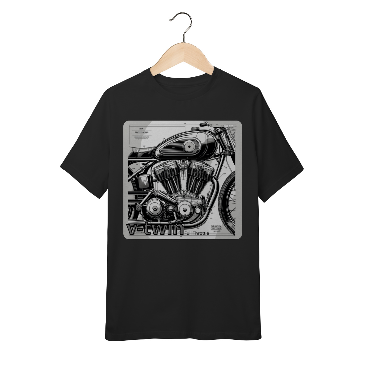 Camiseta T-Shirt Quality Infantil V-Twin M1 - 10 a 14 anos