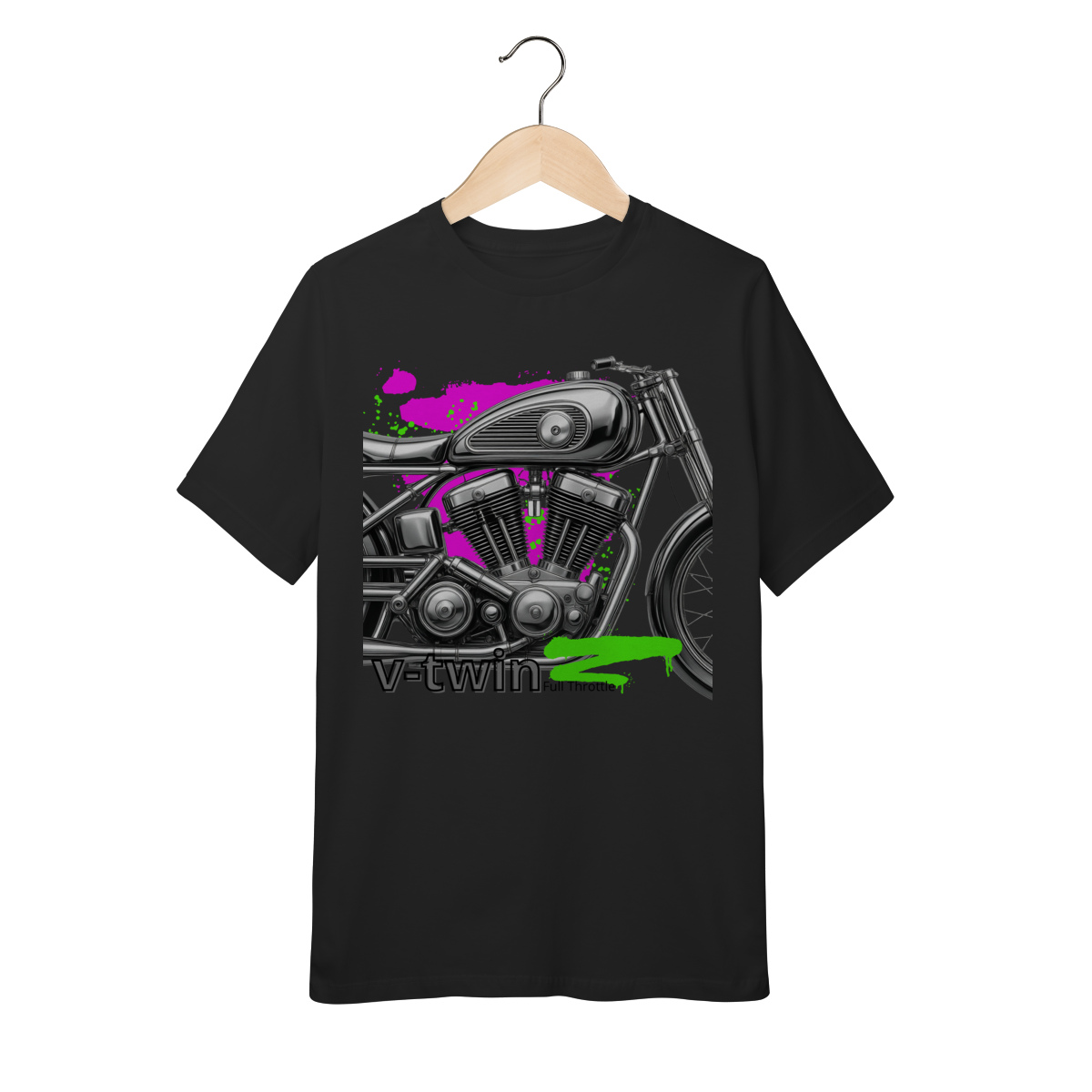 Camiseta T-Shirt Quality Infantil V-Twin M3 - 10 a 14 anos
