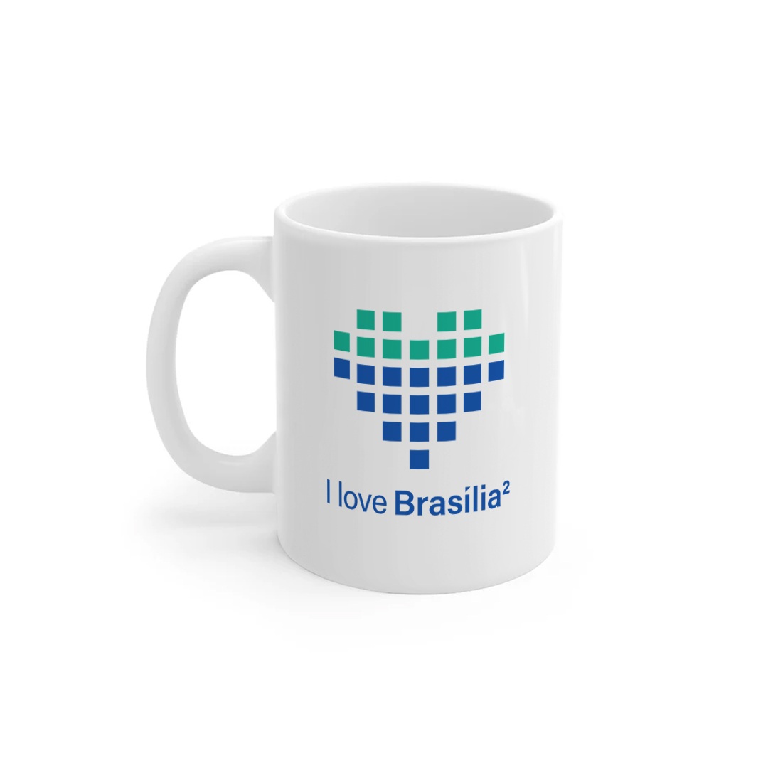 Caneca I love Brasília²