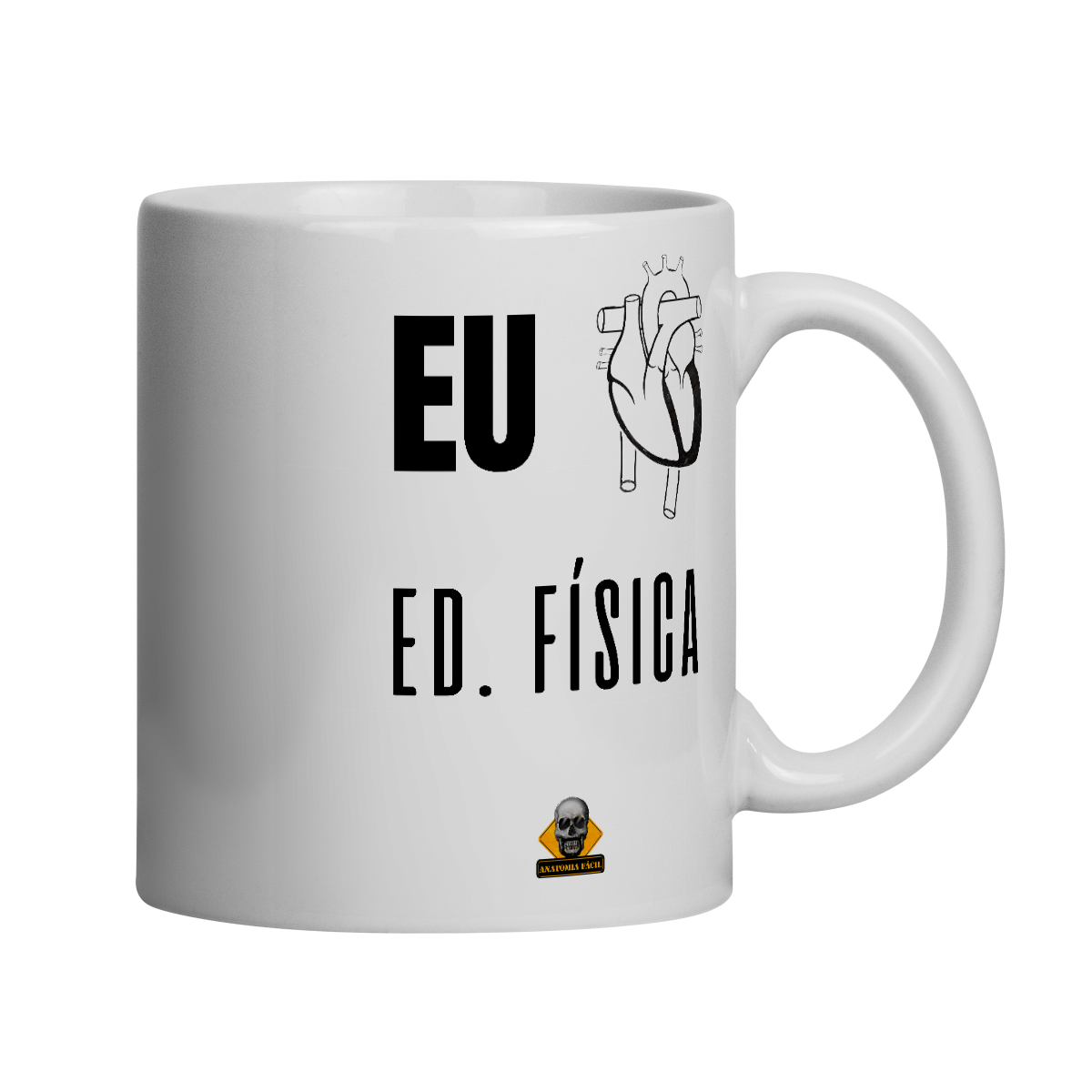Caneca Eu <3 Ed. Física esquerdo