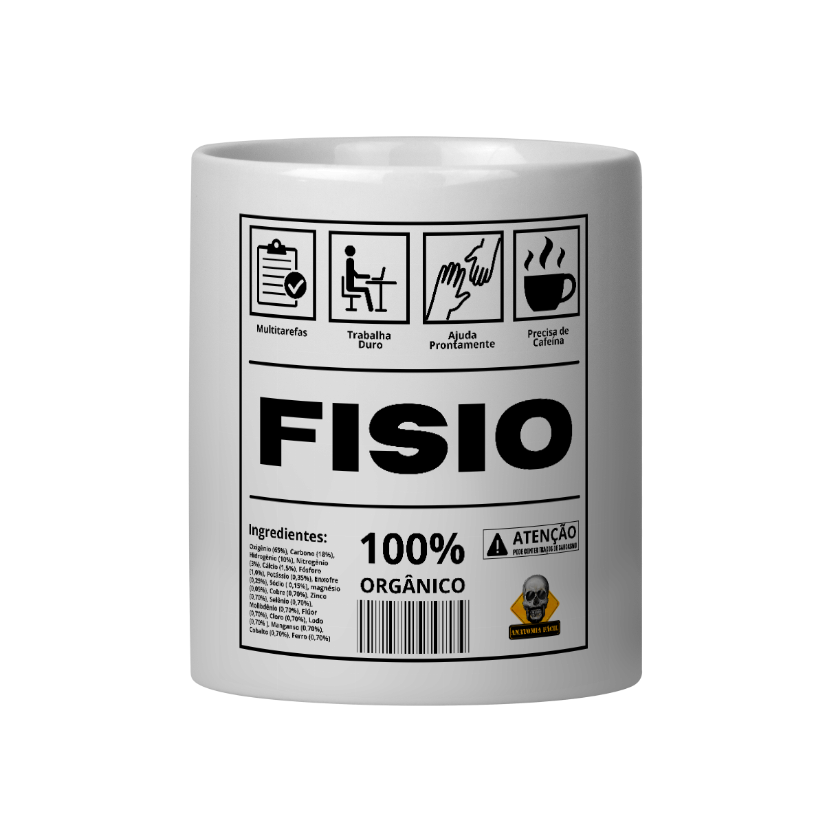 Caneca Etiqueta Fisio