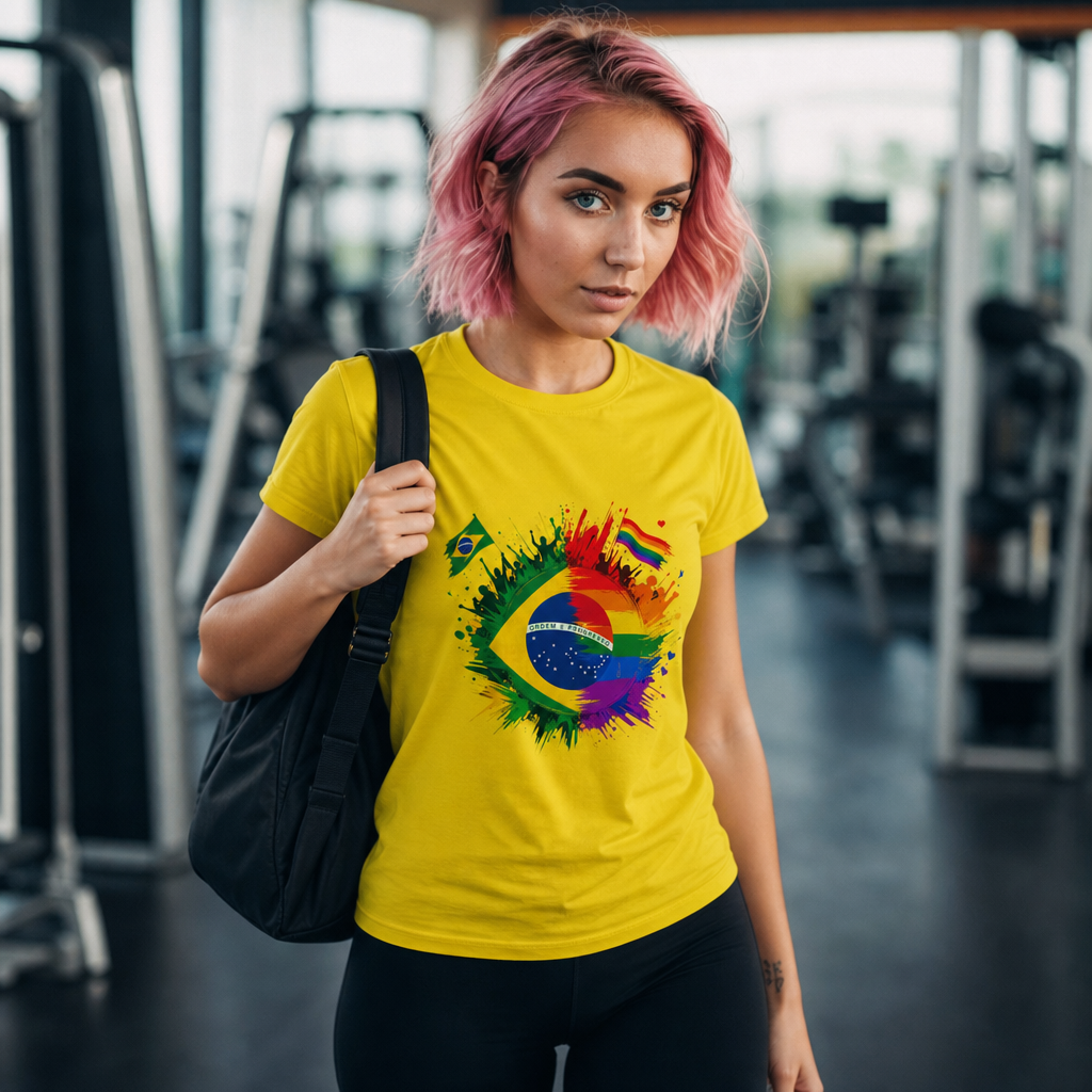 CAMISA ORGULHO BRASIL - BABY LONG