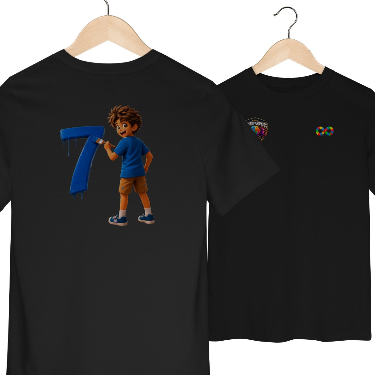 CAMISA CLUB NEURODIVERGENTE - Quality Infantil (2 a 8)