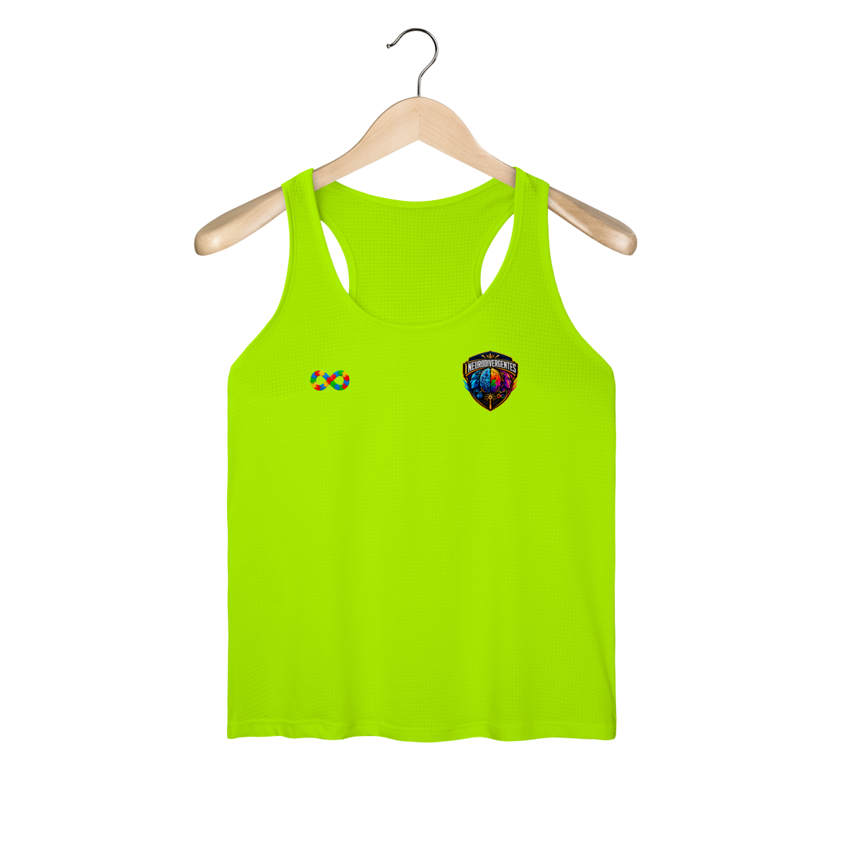 CAMISA REGATA FEMININA CLUB NEURODIVERGENTE - Regata Feminina Sport Dry UV
