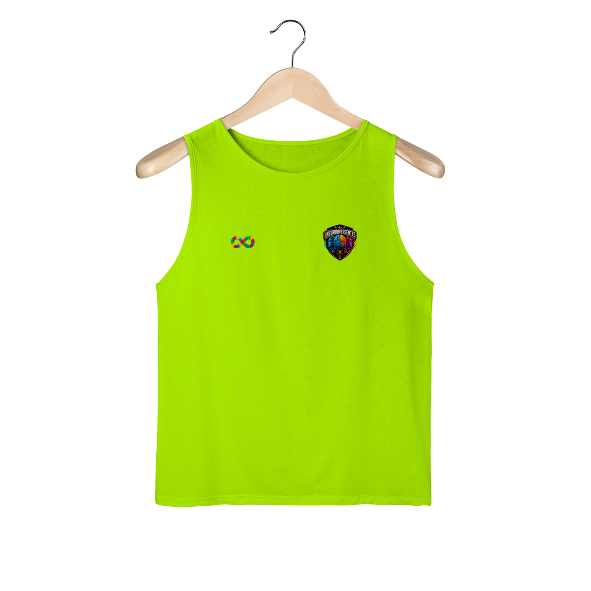 CAMISA REGATA MASCULINA CLUB NEURODIVERGENTE - Regata Masculina Sport Dry UV