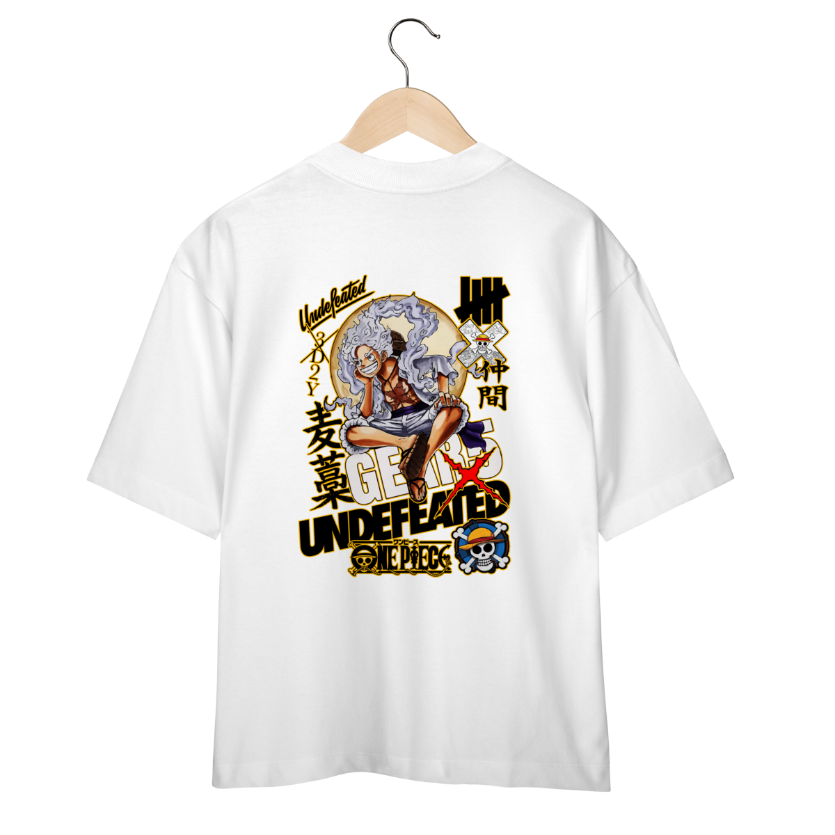 Camiseta Oversized One Piece Undefeated VII