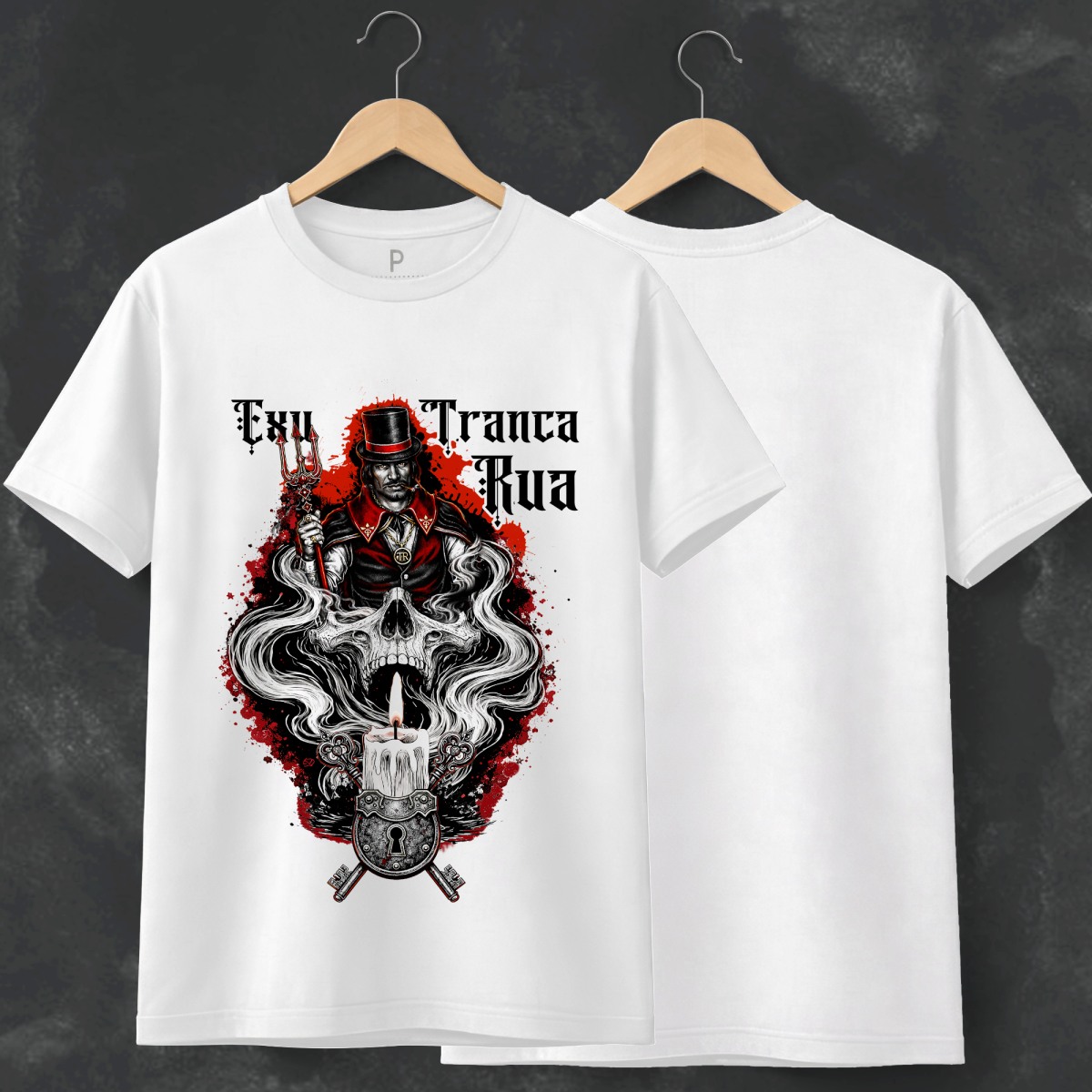 Nome do produto: Camiseta Tranca Rua - Branca