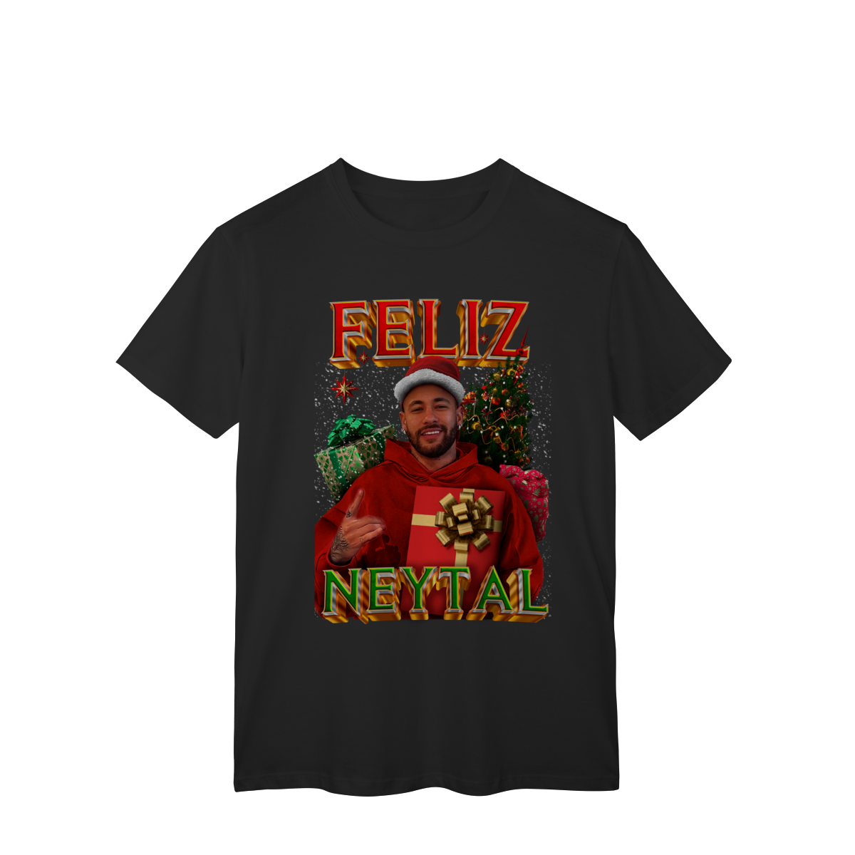 Camiseta Preta Feliz Neytal