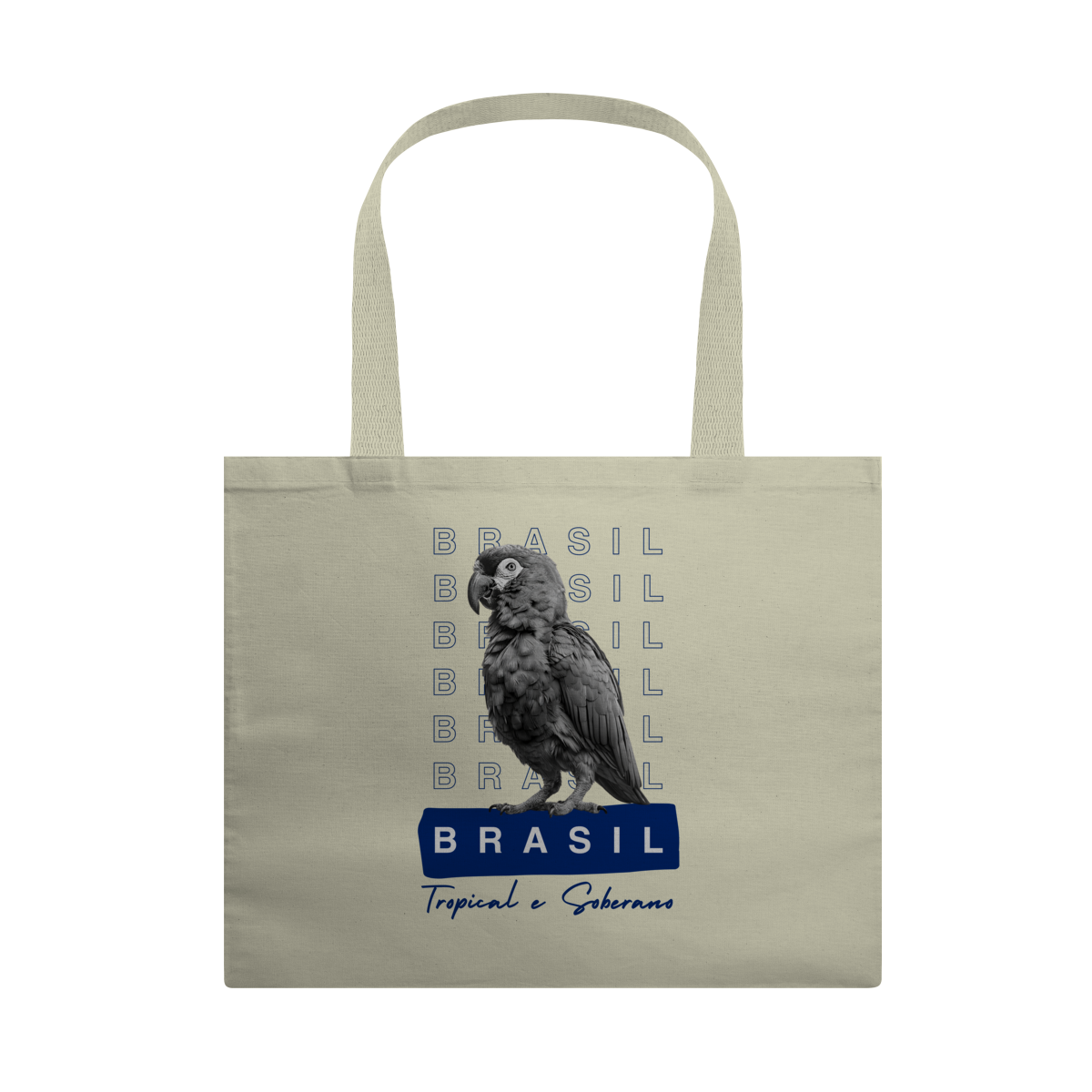 ecobag BRASIL Tropical e Soberano - PAPAGAIO