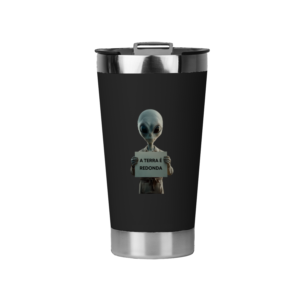 copo térmico  A TERRA É REDONDA
