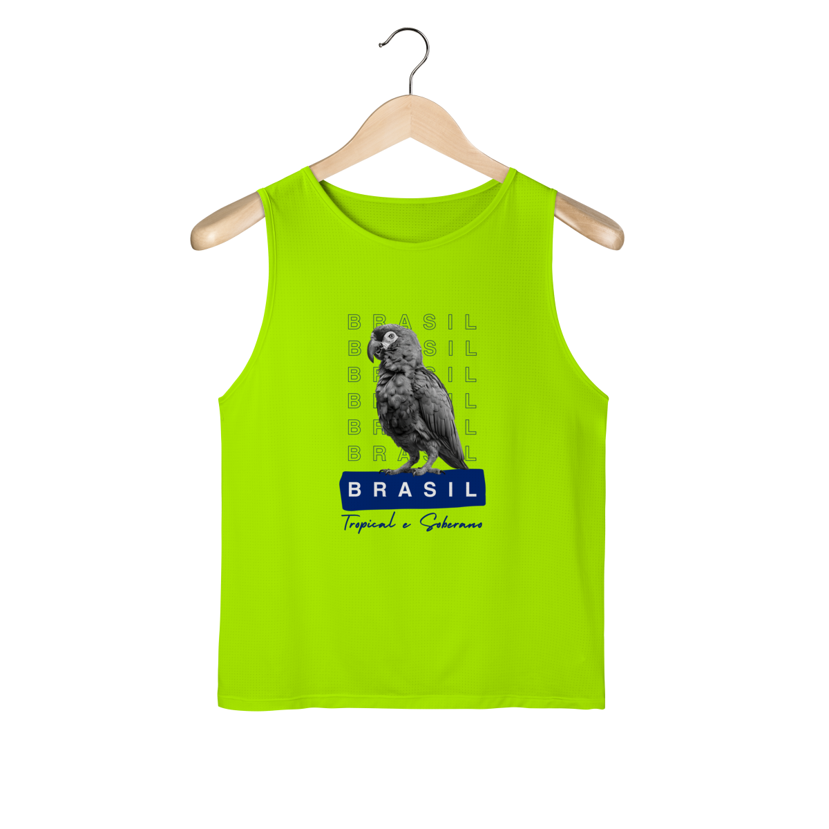 regata masculina  BRASIL Tropical e Soberano - PAPAGAIO (sport Dry UV)