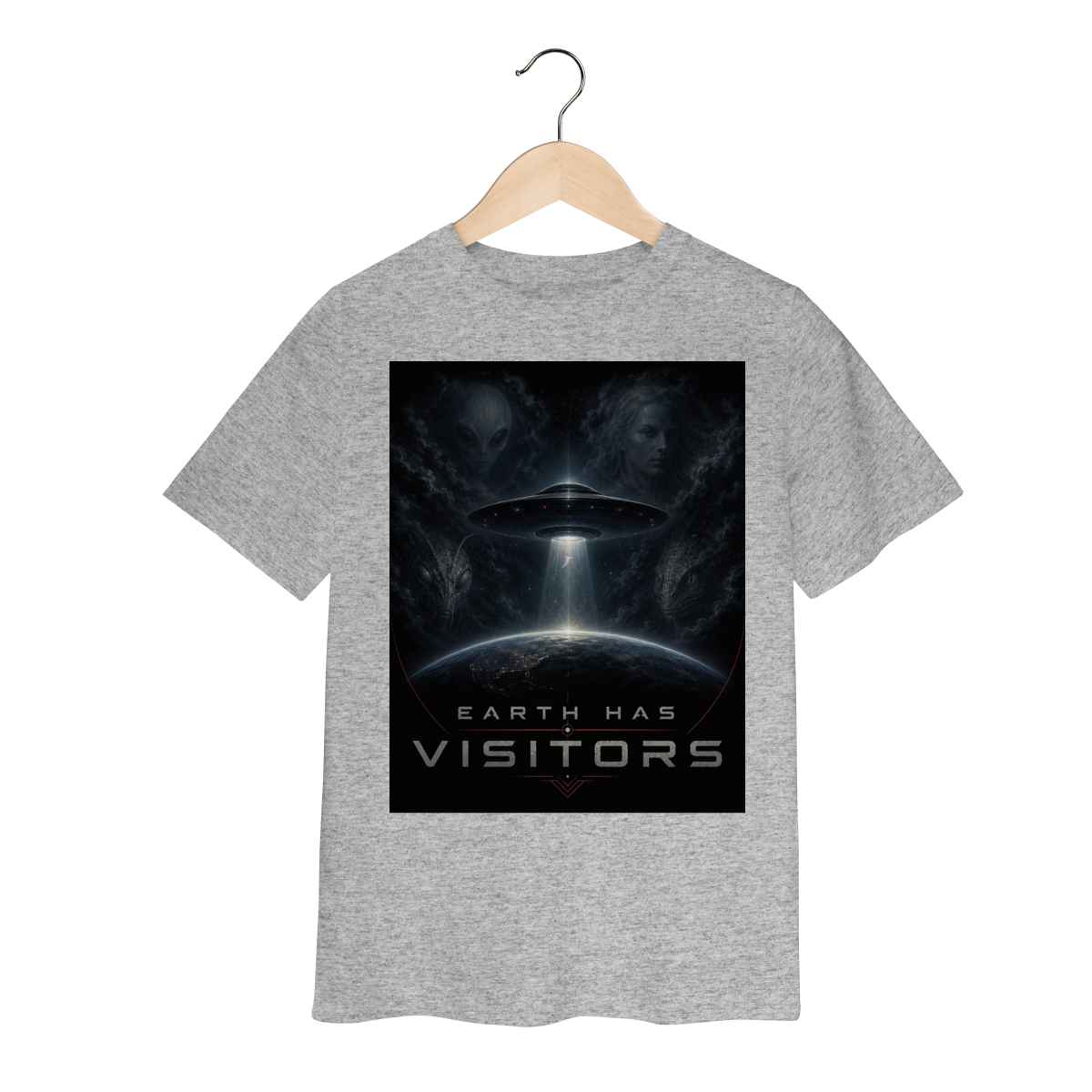 Camiseta Infantil Earth Has Visitors