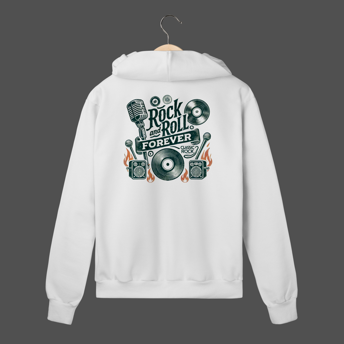 Moletom C/ Zíper Prime | Rock And Roll Forever