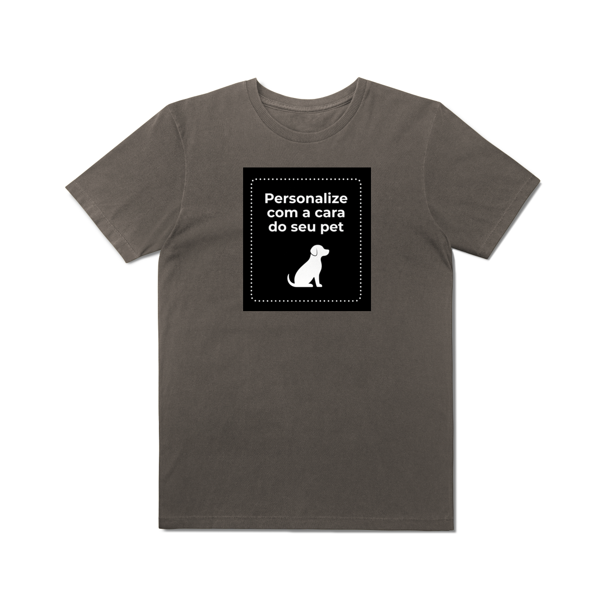 Camiseta Estonada Personalizada — O Seu Pet na Estampa