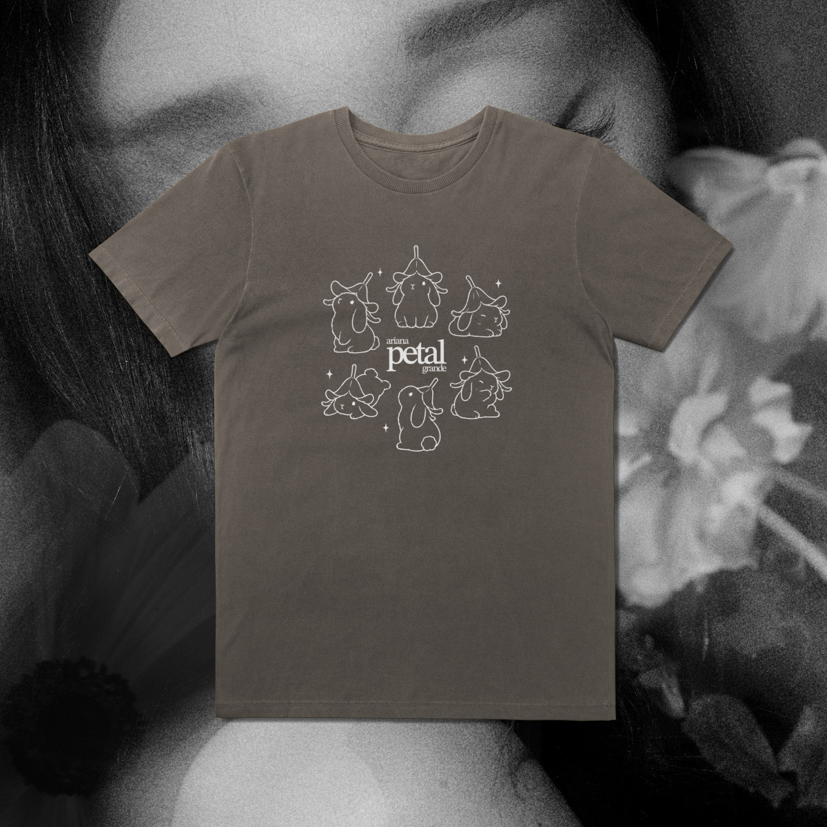 Camiseta Bunnies Cinza Estonada